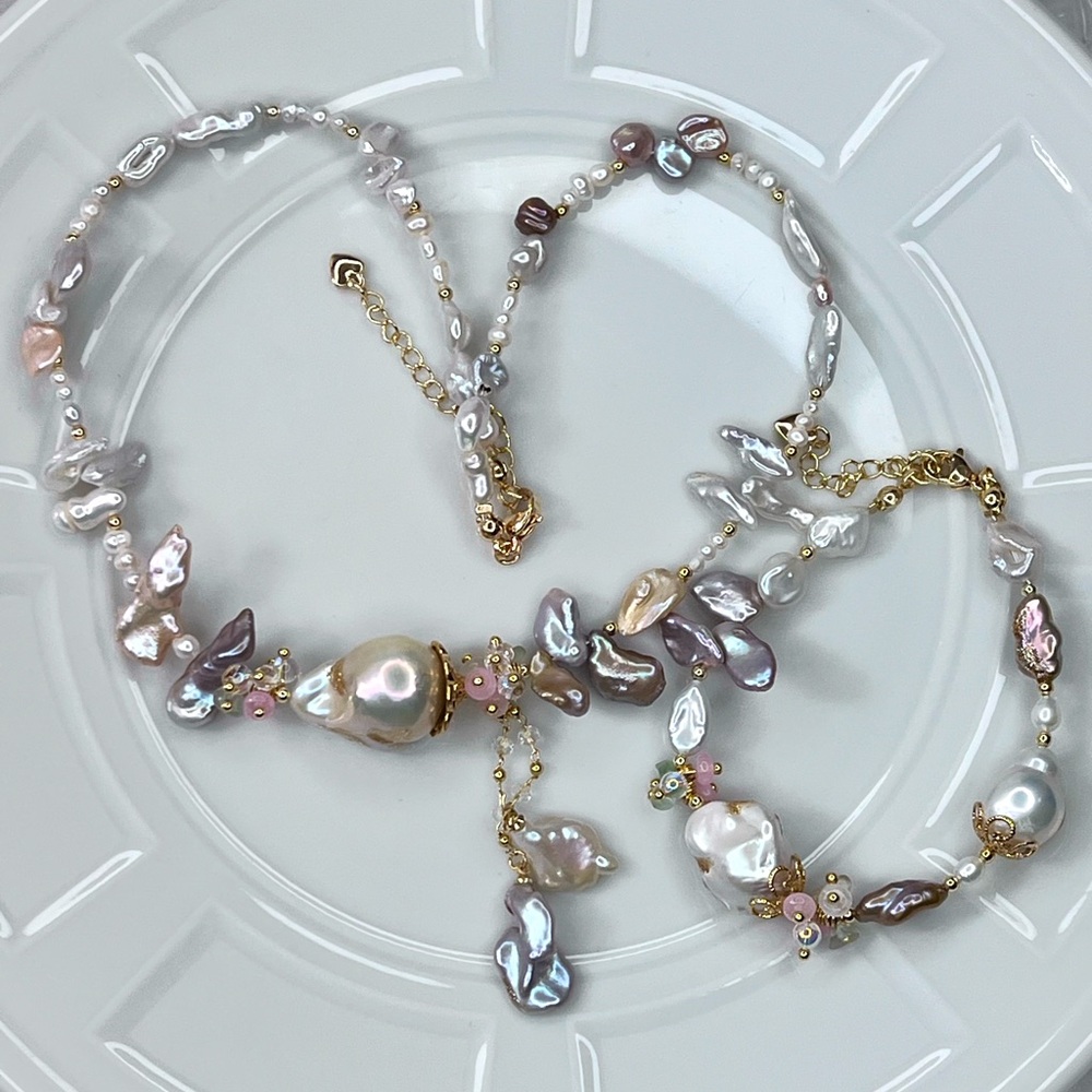 HOT DEALS 🔥 Handmade Freshwater Pearl Gemstone 💎 Necklace Bracelet SET NO OFFERS